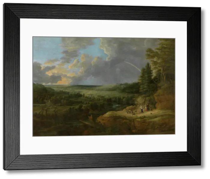 Framed Print : Landscape with a Rainbow, c1620-1670. Creator: Lucas van Uden Framed Print : Landscape with a Rainbow, c1620-1670. Creator: Lucas van Uden