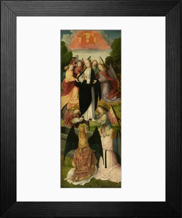 Framed Print : The Assumption of Mary, 1490. Creator: Master of the Amsterdam Death of the Virgin Framed Print : The Assumption of Mary, 1490. Creator: Master of the Amsterdam Death of the Virgin