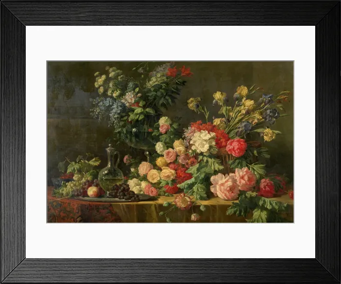 Framed Print : Flowers, 1882. Creator: Lucas Victor Schaefels Framed Print : Flowers, 1882. Creator: Lucas Victor Schaefels