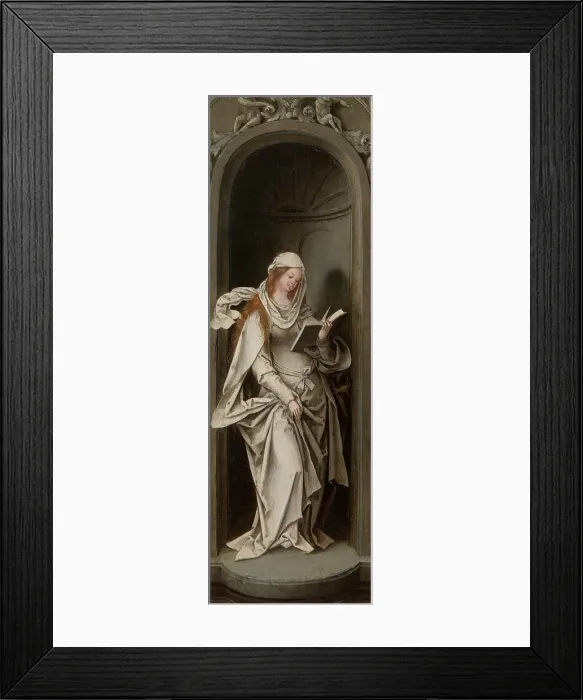 Framed Print : The Annunciation, 1519. Creator: Master of the Antwerp Adoration Framed Print : The Annunciation, 1519. Creator: Master of the Antwerp Adoration