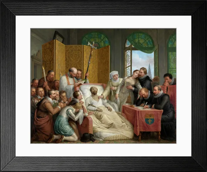 Framed Print : The Death of Peter Paul Rubens, 1827. Creator: Mathieu Van Bree Framed Print : The Death of Peter Paul Rubens, 1827. Creator: Mathieu Van Bree