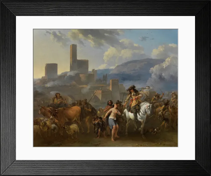 Framed Print : War Time. Creator: Nicolaes Berchem Framed Print : War Time. Creator: Nicolaes Berchem
