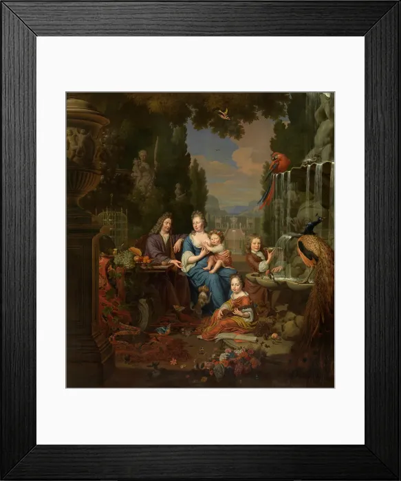 Framed Print : The Artist and his Family, 1689. Creator: Michiel van Musscher Framed Print : The Artist and his Family, 1689. Creator: Michiel van Musscher