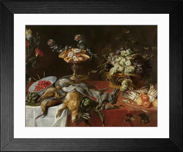 Framed Print : Still Life, c1620-1670. Creator: Paul de Vos Framed Print : Still Life, c1620-1670. Creator: Paul de Vos