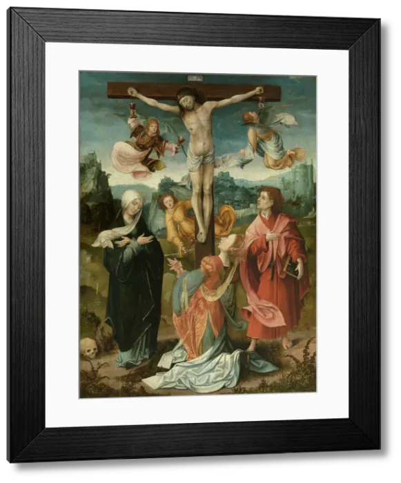 Framed Print : Calvary, 1520-1529. Creator: Master of the Von Groote Adoration Framed Print : Calvary, 1520-1529. Creator: Master of the Von Groote Adoration