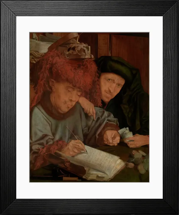 Framed Print : The City Tax Collector, 1514-1524. Creator: Marinus van Reymerswaele Framed Print : The City Tax Collector, 1514-1524. Creator: Marinus van Reymerswaele