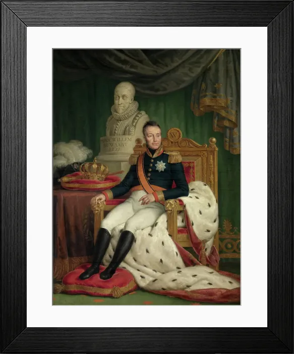 Framed Print : King Willem I, 1815-1830. Creator: Mathieu Van Bree Framed Print : King Willem I, 1815-1830. Creator: Mathieu Van Bree