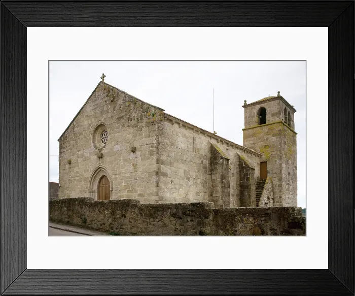Framed Print : Church of Santa Maria da Atalaia, Ponteceso, Galicia, Spain, late 14th century (2000). Creator: LTL Framed Print : Church of Santa Maria da Atalaia, Ponteceso, Galicia, Spain, late 14th century (2000). Creator: LTL