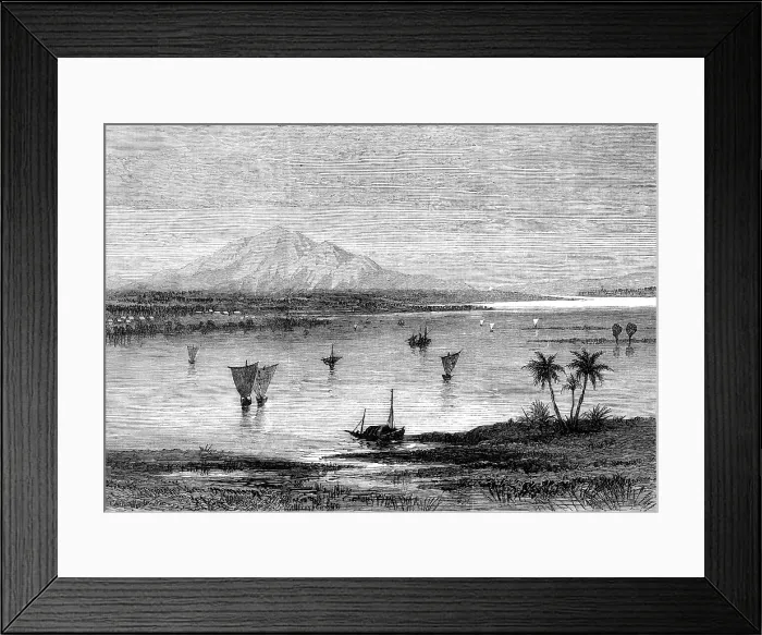 Framed Print : Affairs in Burmah: Thyetmyo, the frontier town, 1880. Creator: John Greenaway Framed Print : Affairs in Burmah: Thyetmyo, the frontier town, 1880. Creator: John Greenaway
