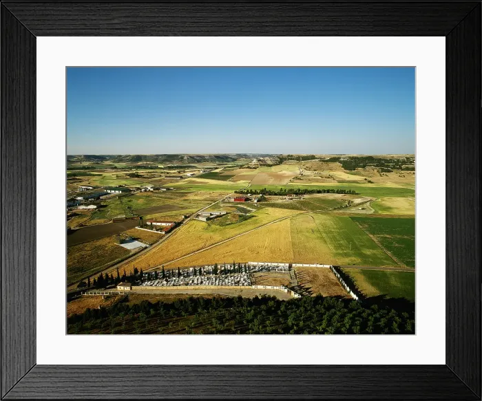 Framed Print : Panoramic view of the Castilian landscape, Province of Valladolid, Castile and Leon, Spain, (2003). Creator: LTL Framed Print : Panoramic view of the Castilian landscape, Province of Valladolid, Castile and Leon, Spain, (2003). Creator: LTL