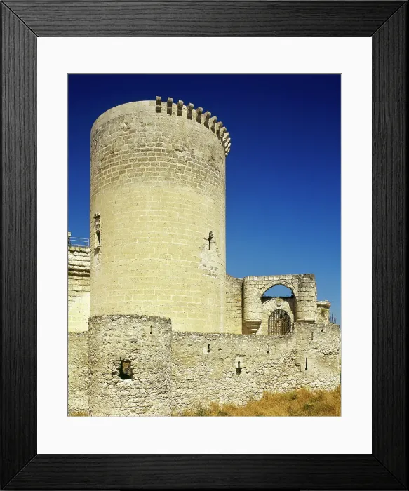 Framed Print : Circular tower, Cuellar Castle, Palace of the Dukes of Alburquerque, Segovia, Spain (2003). Creator: LTL Framed Print : Circular tower, Cuellar Castle, Palace of the Dukes of Alburquerque, Segovia, Spain (2003). Creator: LTL