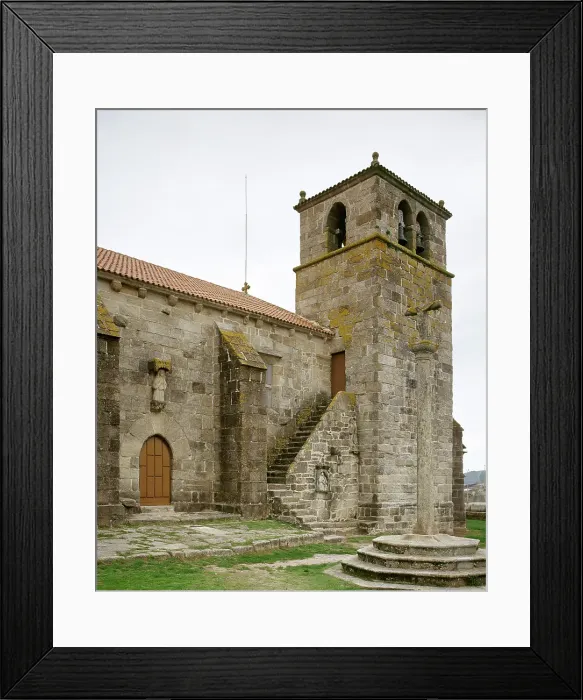 Framed Print : Church of Santa Maria da Atalaia, Ponteceso, Galicia, Spain, late 14th century (2000) Creator: LTL Framed Print : Church of Santa Maria da Atalaia, Ponteceso, Galicia, Spain, late 14th century (2000) Creator: LTL