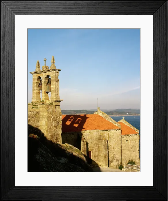 Framed Print : Parish Church of Santa Maria, Muxia, La Coruna province, Galicia, Spain, 14th century, (2001). Creator: LTL Framed Print : Parish Church of Santa Maria, Muxia, La Coruna province, Galicia, Spain, 14th century, (2001). Creator: LTL