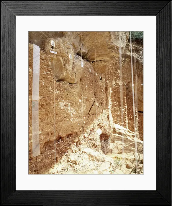 Framed Print : Archaeological site of Atapuerca, Trinchera del Ferrocarril, Castile and Leon, Spain, 2001. Creator: LTL Framed Print : Archaeological site of Atapuerca, Trinchera del Ferrocarril, Castile and Leon, Spain, 2001. Creator: LTL