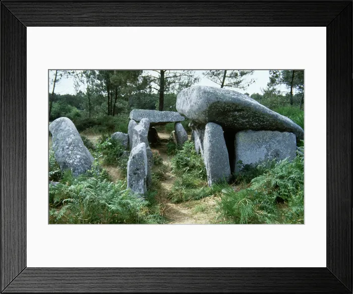 Framed Print : Dolmen of Kerival, Carnac commune, Southern Brittany, France, Megalithic culture, (1997). Creator: LTL Framed Print : Dolmen of Kerival, Carnac commune, Southern Brittany, France, Megalithic culture, (1997). Creator: LTL