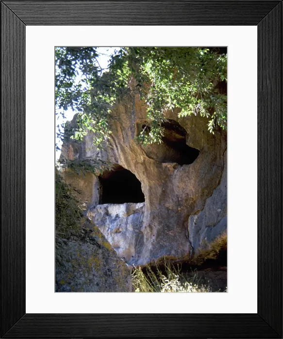 Framed Print : Rock-cut chambers tombs, Necropolis of Sant-Andrea Priu, Domus de Janas, Sardinia, Italy, (1998). Creator: LTL Framed Print : Rock-cut chambers tombs, Necropolis of Sant-Andrea Priu, Domus de Janas, Sardinia, Italy, (1998). Creator: LTL