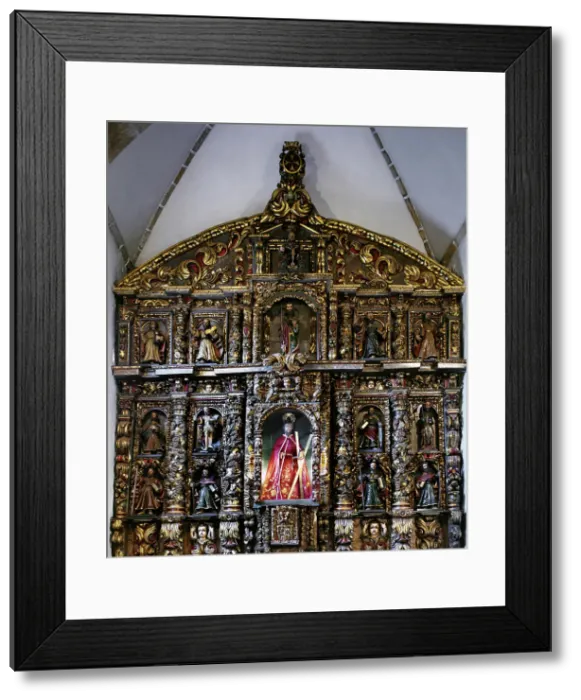 Framed Print : Altarpiece of twelve apostles, Sanctuary, San Andres de Teixido, Galicia, Spain, 2000. Creator: Miguel Lopez de la Pena Framed Print : Altarpiece of twelve apostles, Sanctuary, San Andres de Teixido, Galicia, Spain, 2000. Creator: Miguel Lopez de la Pena
