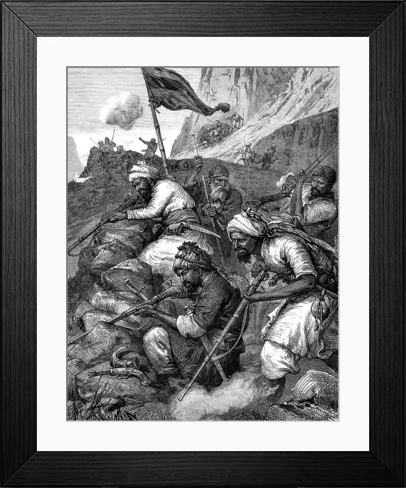 Framed Print : The War in Afghanistan: an Afghan sungha, or rifle pit, 1880. Creator: Unknown Framed Print : The War in Afghanistan: an Afghan sungha, or rifle pit, 1880. Creator: Unknown