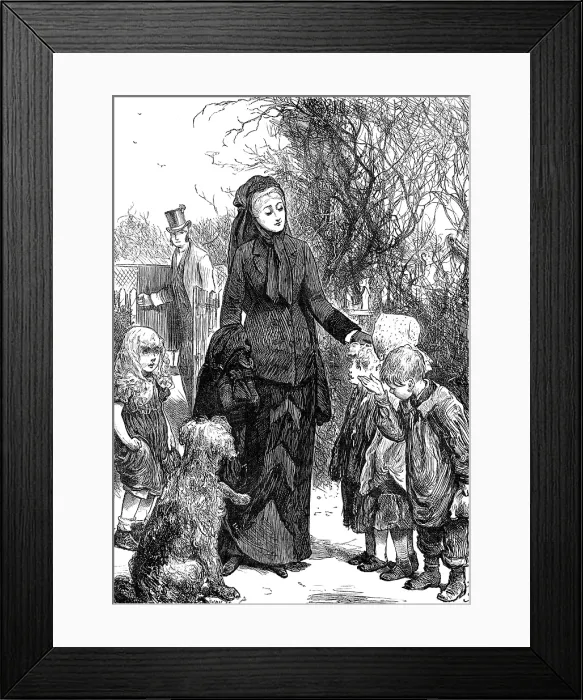 Framed Print : The Rich Widow, 1880. Creator: Unknown Framed Print : The Rich Widow, 1880. Creator: Unknown