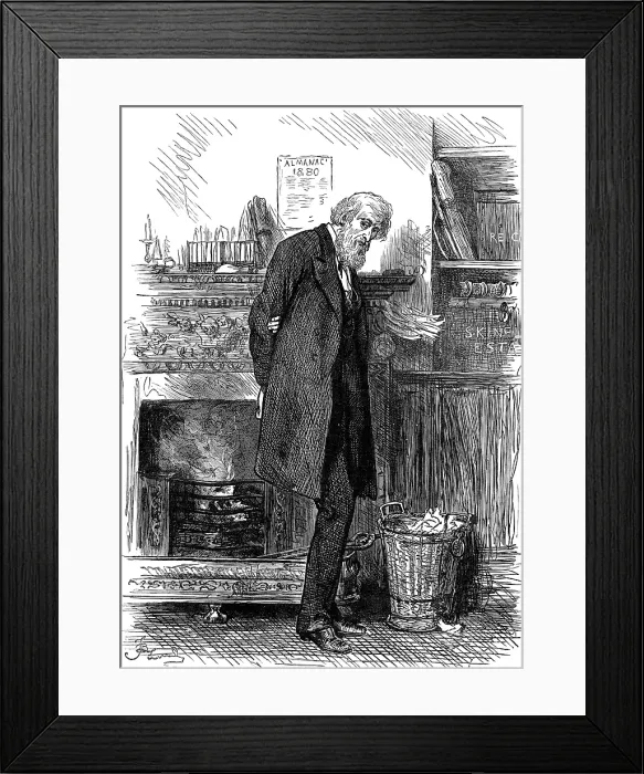 Framed Print : The Family Solicitor, 1880. Creator: Joseph Swain Framed Print : The Family Solicitor, 1880. Creator: Joseph Swain