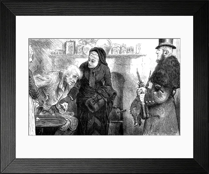 Framed Print : My Lady's pheasants and port wine mostly went in that way, as…in the late Lord's time…, 1880. Creator: Unknown Framed Print : My Lady's pheasants and port wine mostly went in that way, as…in the late Lord's time…, 1880. Creator: Unknown