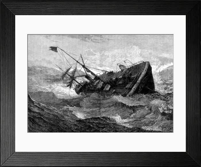 Framed Print : A Shifted Cargo, 1880. Creator: John Greenaway Framed Print : A Shifted Cargo, 1880. Creator: John Greenaway