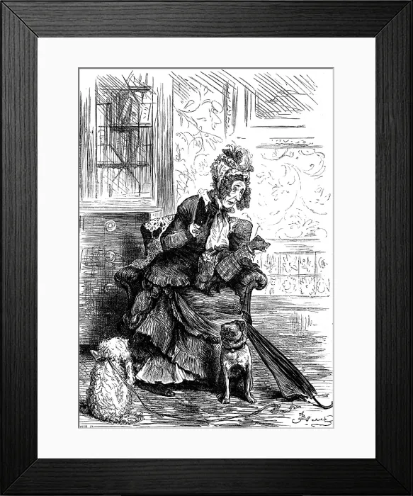 Framed Print : Miss Tabitha Monckton, 1880. Creator: Joseph Swain Framed Print : Miss Tabitha Monckton, 1880. Creator: Joseph Swain