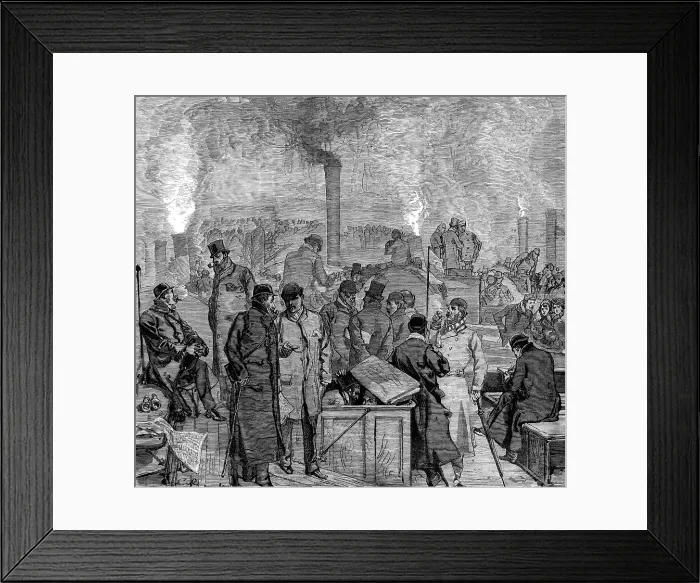 Framed Print : The Oxford and Cambridge Boat-Race: the press boat in a fog... the race postponed, 1880. Creator: Unknown Framed Print : The Oxford and Cambridge Boat-Race: the press boat in a fog... the race postponed, 1880. Creator: Unknown