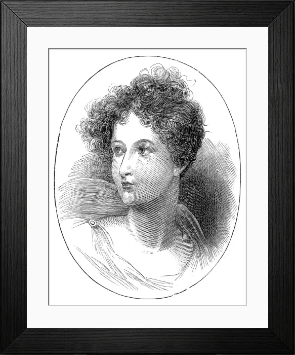 Framed Print : The late Lady Charlotte Bacon (Byron's Ianthe') - aged sixteen, 1880. Creator: Unknown Framed Print : The late Lady Charlotte Bacon (Byron's Ianthe') - aged sixteen, 1880. Creator: Unknown