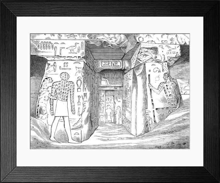 Framed Print : Tomb of Nofre Ma, an Egyptian of the Third Dynasty, at Meidoum, 1880. Creator: Unknown