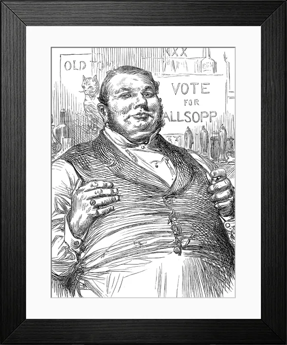 Framed Print : Election Sketches: the voter who is for measures, not men, 1880. Creator: Unknown Framed Print : Election Sketches: the voter who is for measures, not men, 1880. Creator: Unknown