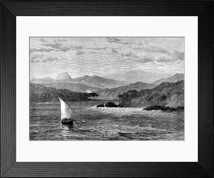 Framed Print : Adam's Peak, Ceylon, 1880. Creator: John Greenaway Framed Print : Adam's Peak, Ceylon, 1880. Creator: John Greenaway