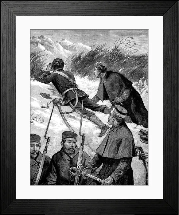 Framed Print : The War in Afghanistan: reconnoitring, 1880. Creator: W. I. Mosses Framed Print : The War in Afghanistan: reconnoitring, 1880. Creator: W. I. Mosses