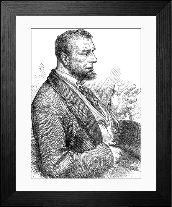 Framed Print : Election Sketches: the man of the people, 1880. Creator: Unknown Framed Print : Election Sketches: the man of the people, 1880. Creator: Unknown