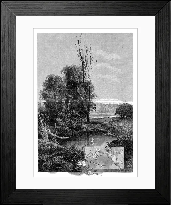 Framed Print : The Months: May, 1880. Creator: George Montbard Framed Print : The Months: May, 1880. Creator: George Montbard