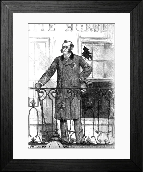 Framed Print : The General Election: the unpopular candidate, 1880. Creator: Unknown Framed Print : The General Election: the unpopular candidate, 1880. Creator: Unknown