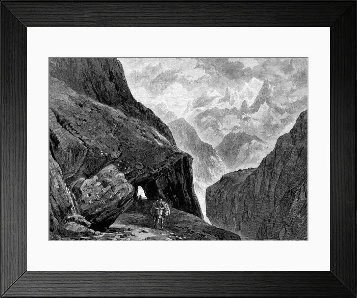Framed Print : The Pass of St. Gothard, from Turner's Liber Studiorum, 1880. Creator: Unknown Framed Print : The Pass of St. Gothard, from Turner's Liber Studiorum, 1880. Creator: Unknown