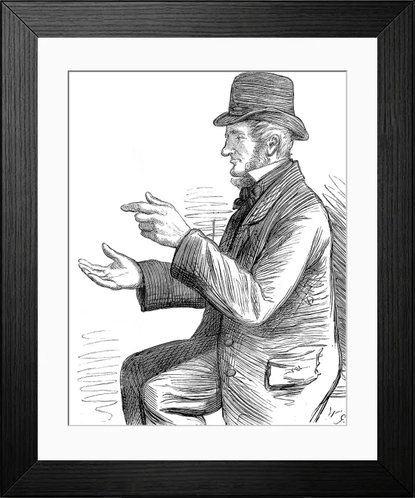 Framed Print : Election Sketches: argument, 1880. Creator: Unknown Framed Print : Election Sketches: argument, 1880. Creator: Unknown