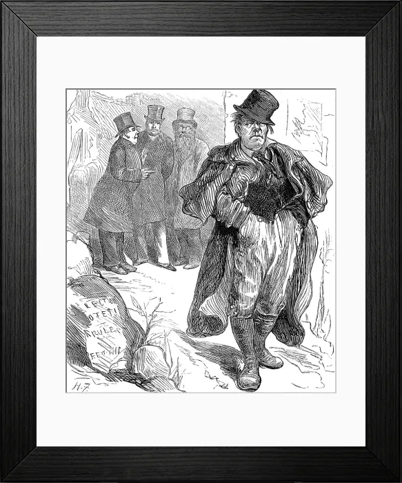 Framed Print : Election Sketches: the Irish vote, 1880. Creator: Unknown Framed Print : Election Sketches: the Irish vote, 1880. Creator: Unknown