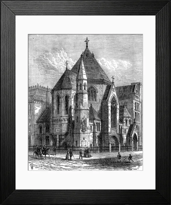 Framed Print : St. Saviour's Church, Oxford-street, for the deaf and dumb, 1880. Creator: Unknown Framed Print : St. Saviour's Church, Oxford-street, for the deaf and dumb, 1880. Creator: Unknown