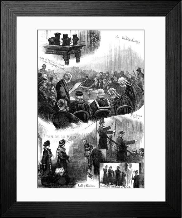 Framed Print : Election of Representative Peers for Scotland, at Holyrood Palace, Edinburgh, 1880. Creator: W. I. P Framed Print : Election of Representative Peers for Scotland, at Holyrood Palace, Edinburgh, 1880. Creator: W. I. P