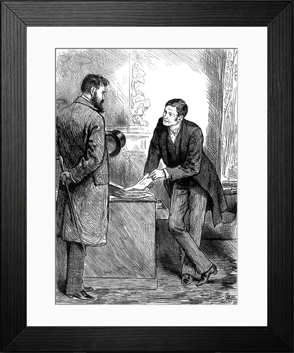 Framed Print : See here, and here, and here, continued Lobster, in excellent tone and temper... 1880. Creator: Unknown Framed Print : See here, and here, and here, continued Lobster, in excellent tone and temper... 1880. Creator: Unknown