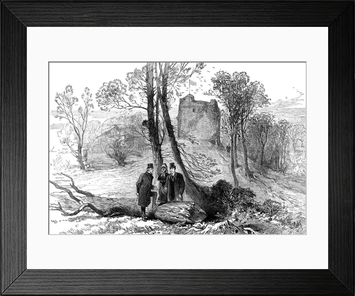 Framed Print : Gladstone Supplement: ruins of the old castle, Hawarden, 1880. Creator: Unknown Framed Print : Gladstone Supplement: ruins of the old castle, Hawarden, 1880. Creator: Unknown