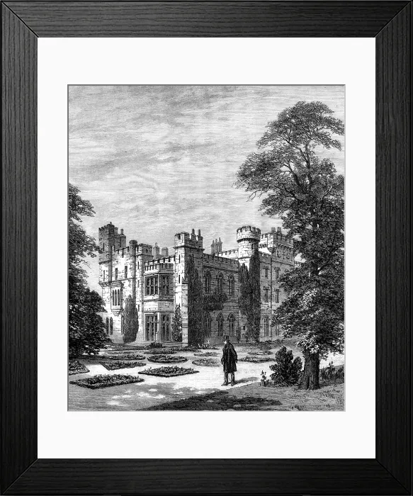 Framed Print : Gladstone Supplement: Hawarden Castle, from the garden, 1880. Creator: Unknown Framed Print : Gladstone Supplement: Hawarden Castle, from the garden, 1880. Creator: Unknown