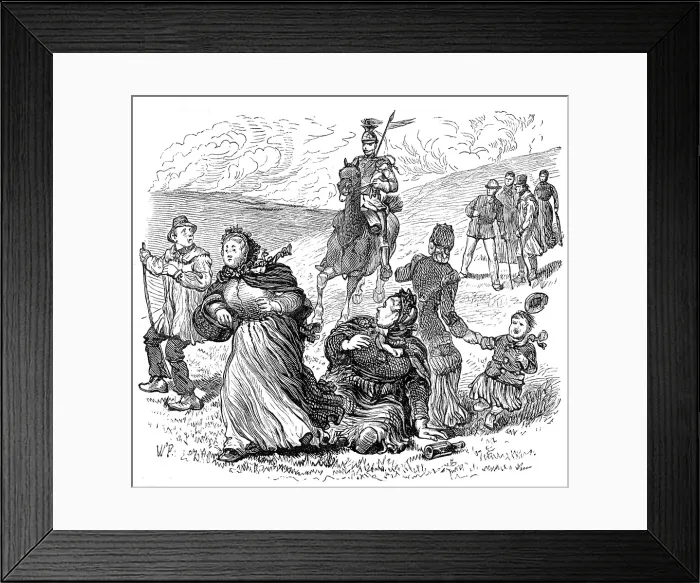 Framed Print : Sketches at the Brighton Theatre of War: Excursions, 1880. Creator: Unknown Framed Print : Sketches at the Brighton Theatre of War: Excursions, 1880. Creator: Unknown