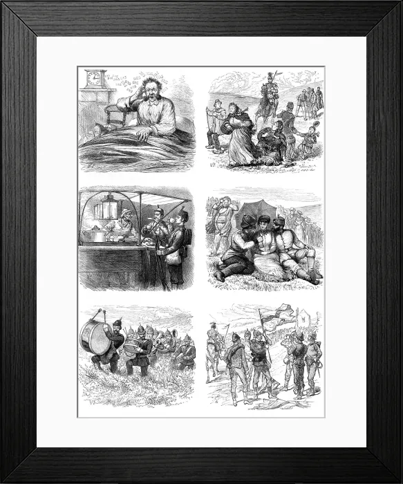 Framed Print : Brighton Review: alarum; excursions; coffee for two; all in the Downs; the band of hope…, 1880. Creator: Unknown Framed Print : Brighton Review: alarum; excursions; coffee for two; all in the Downs; the band of hope…, 1880. Creator: Unknown