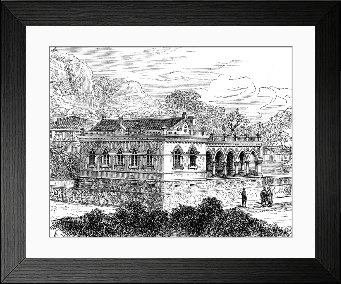 Framed Print : New masonic hall, Koolangsu, Amoy, 1880. Creator: Unknown Framed Print : New masonic hall, Koolangsu, Amoy, 1880. Creator: Unknown