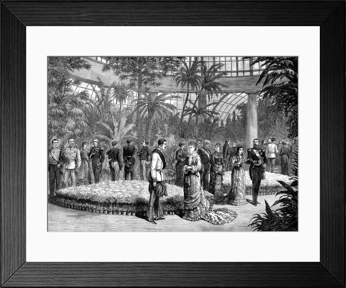 Framed Print : First meeting of the Crown Prince of Austria and Princess Stephanie at Laekan, Brussels, 1880. Creator: Unknown Framed Print : First meeting of the Crown Prince of Austria and Princess Stephanie at Laekan, Brussels, 1880. Creator: Unknown