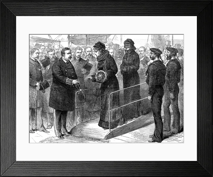 Framed Print : Departure of the Empress Eugenie for Zululand, 1880. Creator: Unknown Framed Print : Departure of the Empress Eugenie for Zululand, 1880. Creator: Unknown