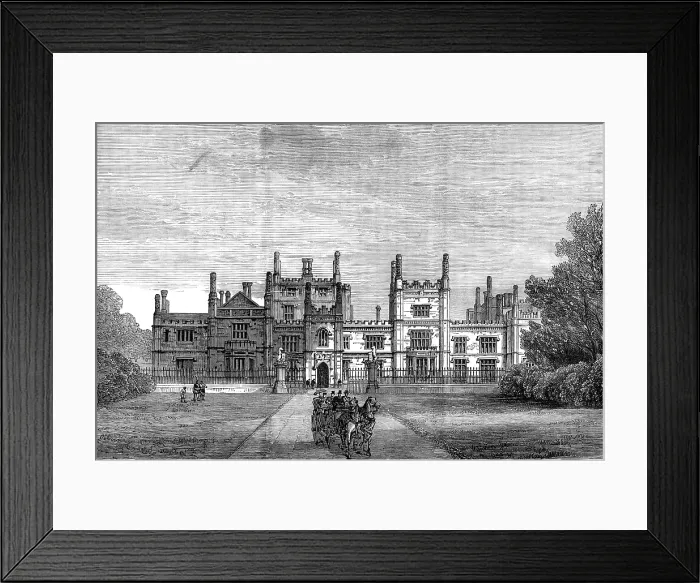 Framed Print : Tregothnan Castle, North Front, 1880. Creator: Unknown Framed Print : Tregothnan Castle, North Front, 1880. Creator: Unknown